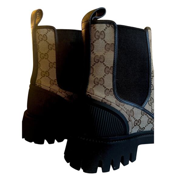 Gucci NWB Monogram Canvas Novo Chelsea Boots - Picture 4 of 8